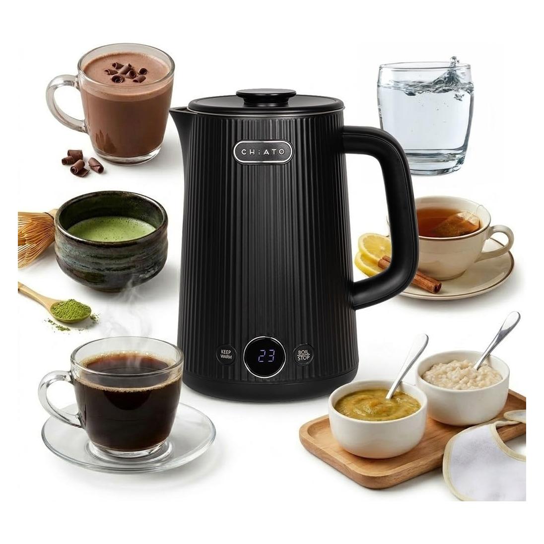 CHiATO heatPLAY Groove Wasserkocher, 1,7 l - schwarz (1.70 l) (66147005)