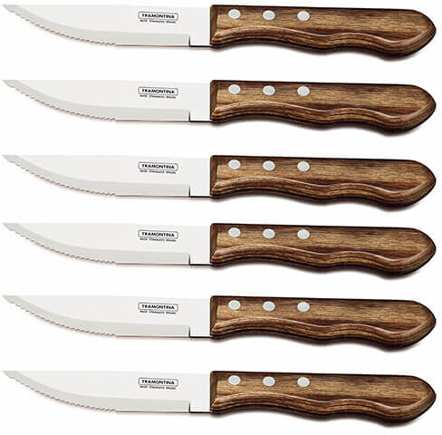 Tramontina Churrasco Set of 6 5 Jumbo Steak Knives