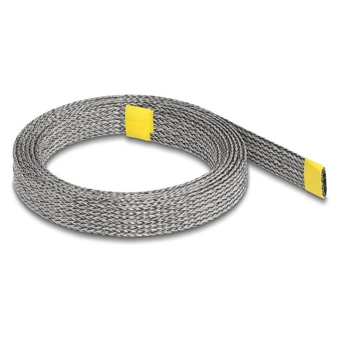 Delock Geflechtschlauch zur EMI Abschirmung dehnbar 2 m x 20 mm (Kabelschlauch, 200 cm) (20939)