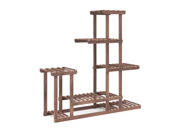 Pflanzenregal Holz 97 x 25 x 96 cm natur