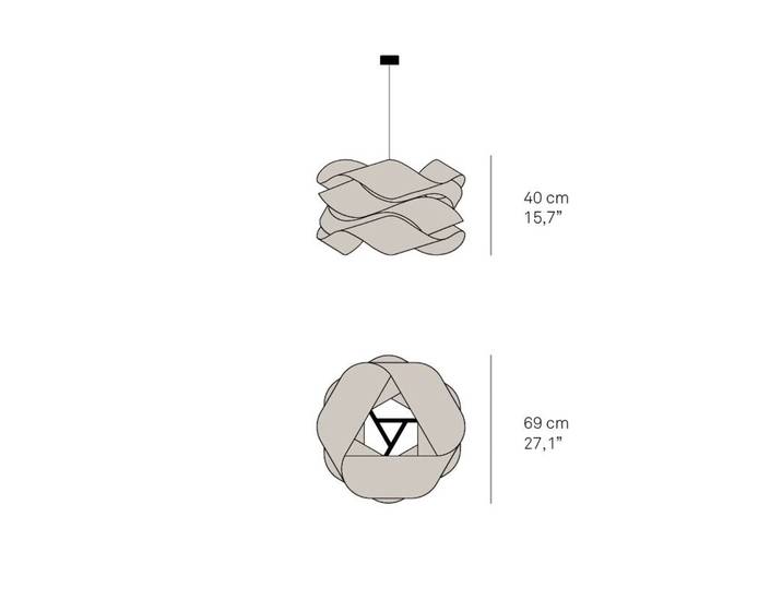 LZF LAMPS Designer Hängelampe Link, dimmbar, Holz hell, für Wohn- / Esszimmer, Holz, Design, Pendelleuchte