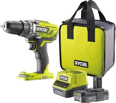Ryobi Akku-Bohrschrauber ONE+ 18V (Bohrschrauber) (R18DD3-120S)