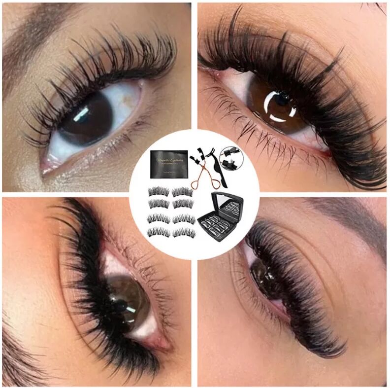 INF Natürlich aussehende magnetische Wimpern für einfache Anwendung