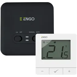 Salus Engo E20iWWIFI - Internetowy, bezprzewodowy regulator temperatury, Wi-Fi, biały, Thermostat, Weiss