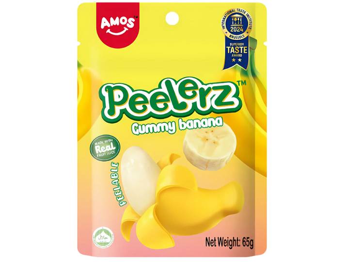 Amos Peelerz Bonbons gélifiés à la banane - 65 g