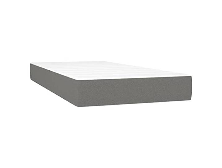 vidaXL Taschenfederkernmatratze Mittel Matratze Bett Matratzen Taschenfederkern Federkernmatratze Schaumstoffmatratze Dunkelgrau 90x190x20cm Stoff