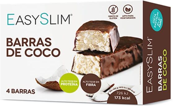 Easyslim Barras Light Chocolate/Coco 44gx4