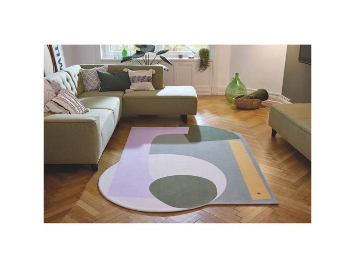 Tapis Shapes Eight Vert 155 x 230cm Tissu