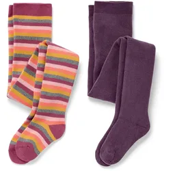 Tchibo - 2 Kinder-Thermostrumpfhosen - Kinder - Gr. 122/128 - dunkellila