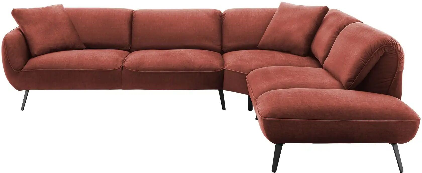 pop Ecksofa  Ventus ¦ rot ¦ Maße (cm): B: 304