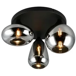 Trio Deckenleuchte Lumina Metall Schwarz