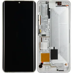 LCD-Kompletteinheit für Xiaomi Mi Note 10, Mi Note 10 Pro, Glacier White