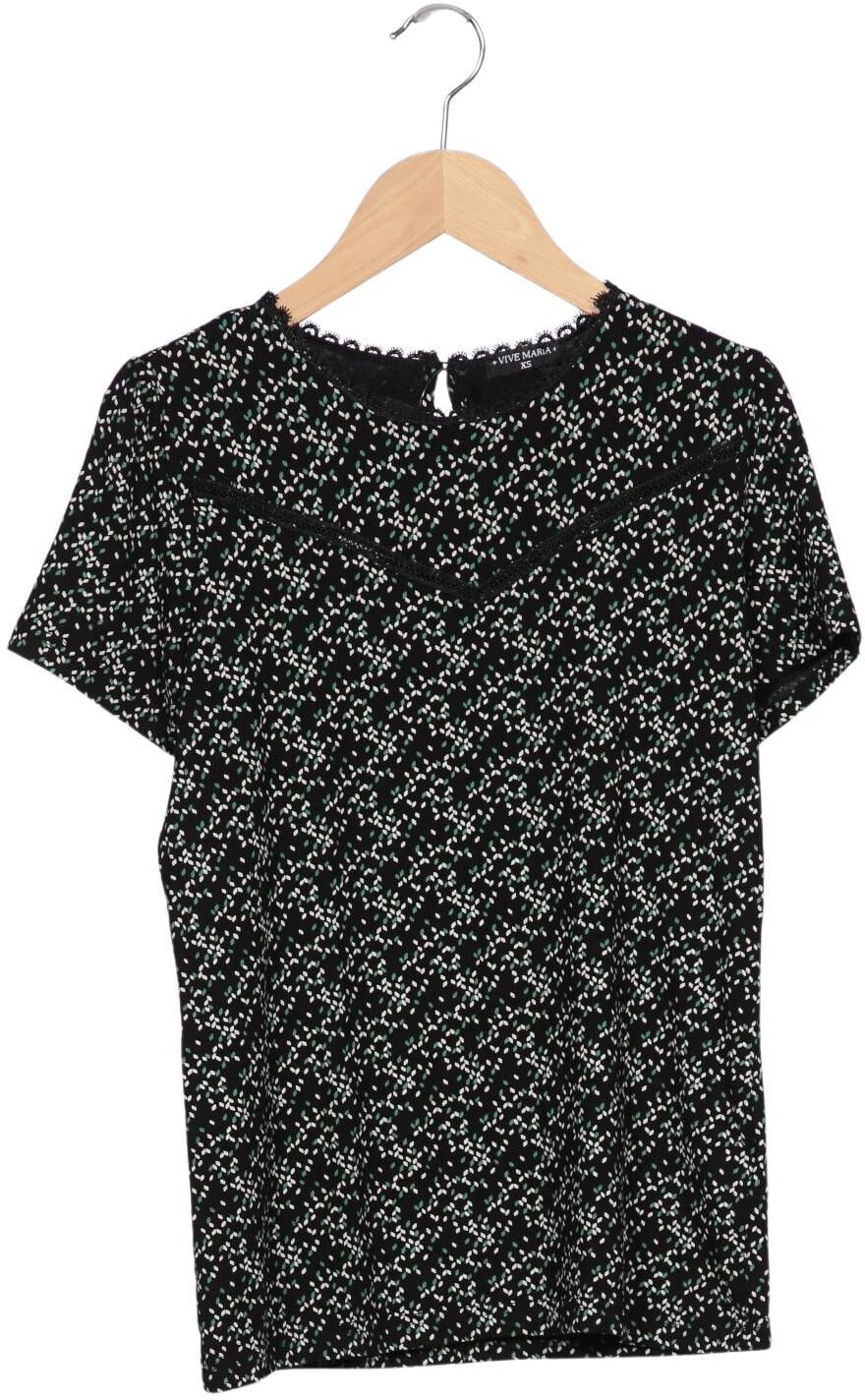 Vive Maria Damen T-Shirt, Schwarz, Gr. XS, Elasthan / Viskose - Second Hand