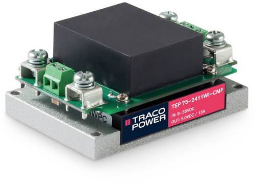 TracoPower TEP 75-7215WI-CMF DC/DC-Wandlermodul 110 V/DC 24 V/DC 3.2A 75W Anzahl Ausgänge: 1 x Inhalt 1St.