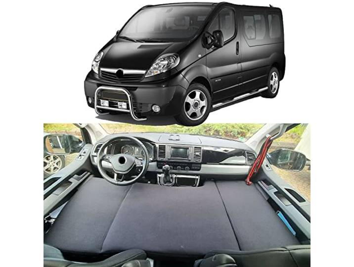 BREMER SITZBEZÜGE Camper-Bett Kinderbett Fahrerhausbett kompatibel mit Renault Trafic Nissan Primastar Opel Vivaro 2001-2014 Wohnmobil zubehör Wohnmobilbett Camping Camper Zubehör
