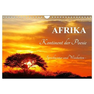 AFRIKA - Kontinent der Poesie (Wandkalender 2027 DIN A4 quer), CALVENDO Monatskalender
