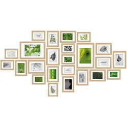 BILDERRAHMEN Nature MDF Eiche (24tlg)