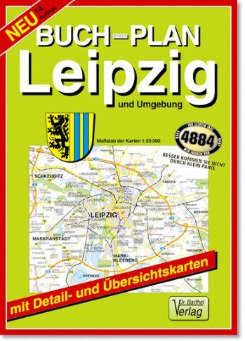 Doktor Barthel Buchplan, Leipzig und Umgebung: Mit Citykarte 1:10 000, Verkehrsübersicht, Umgebungskarte 1:150 000 - Preis vom 02.10.2026 23:42:20 h