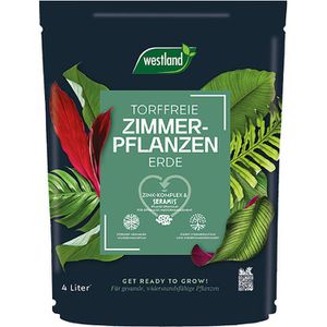 Westland Blumenerde  Zimmerpflanzen Erde, torffrei, mit Dünger, 4 Liter