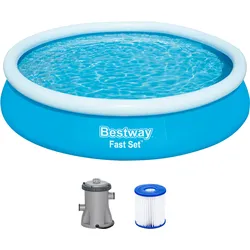 Fast Set™ Aufstellpool Set mit Filterpumpe Ø 366 x 76 cm, blau, rund
