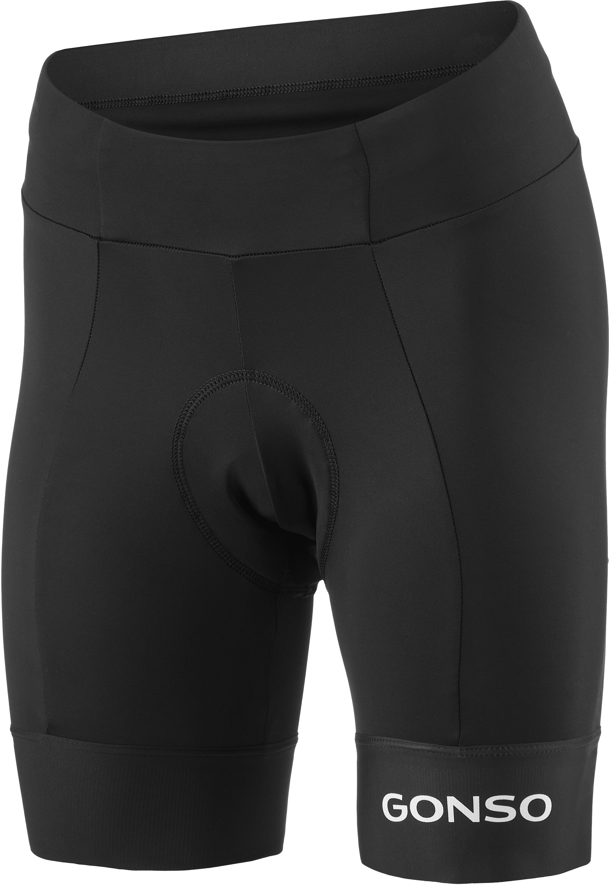 Fahrradhose GONSO "Essential Shorts Kit W", Damen, Gr. 38, Normalgrößen, schwarz, 78% Polyamid, 22% Elasthan, Hosen Fahrradhose, Formbeständig, strapazierfähig, hohe Bewegungsfreiheit