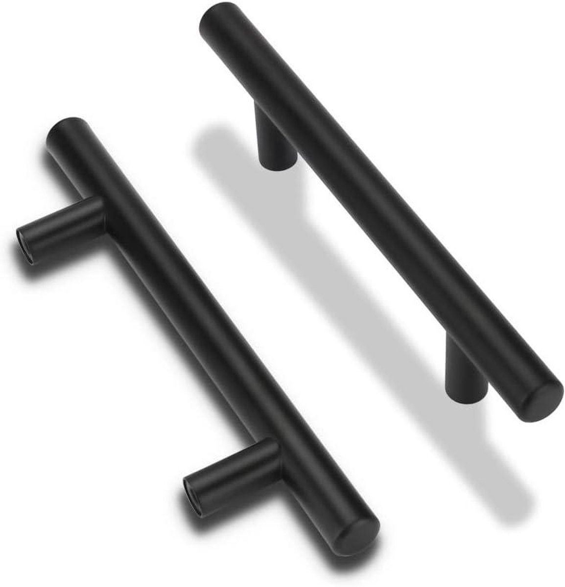 Meubelgrepen Roestvrij Staal Mat Zwart - Keukenhandgrepen en Deurgrepen voor Kasten - 192 mm