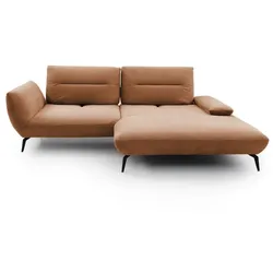 Ecksofa Payton Stoff Gold Kupfer