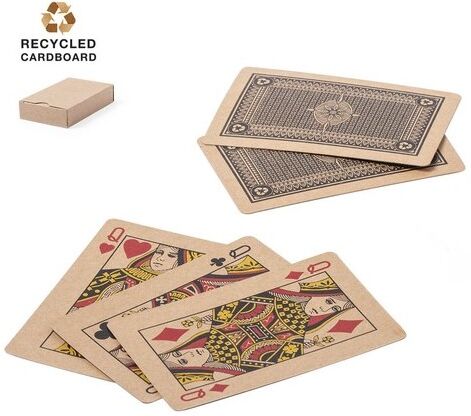 Jeu de cartes personnalisé en carton recyclé Trebol carton recyclé