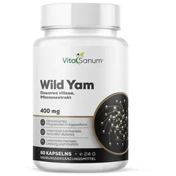 VitaSanum® - Wild Yams 400 mg – 1 Kapsel Tagesportion