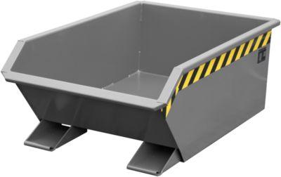 Kippbehälter Bauer Mini Typ MGU 270, 350 mm Schüttkantenhöhe, 270l Inhalt, grau