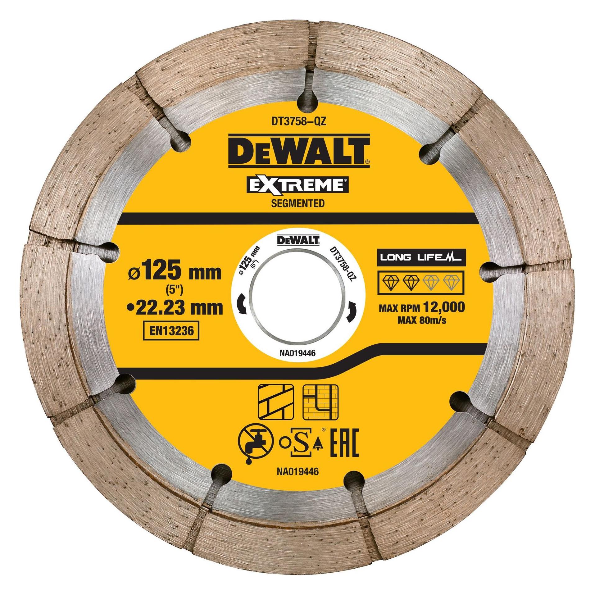 DeWalt DiaTS EXTREME 125mm. Sandwichscheibe DT3758 (DT3758-QZ)