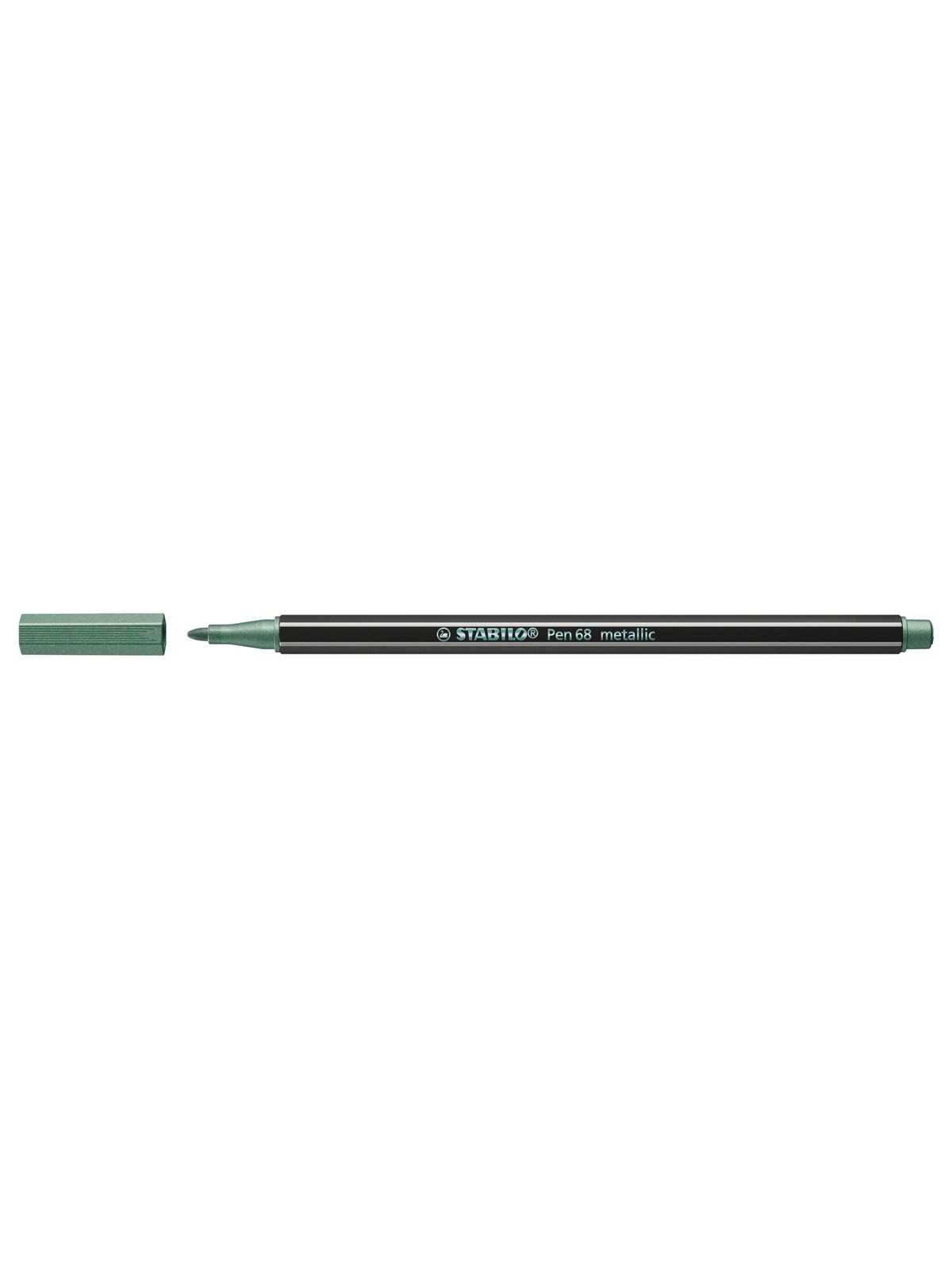 STABILO Pen 68 metallic - fibre-tip pen - metallic green