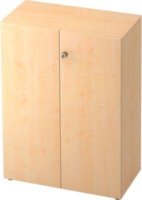 Aktenschrank TOPAS LINE, 3 Ordnerhöhen, Türen abschließbar, Ahorn-Dekor/Ahorn-Dekor
