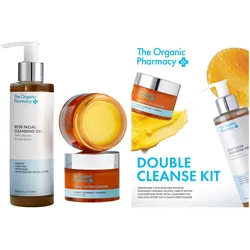 250ml The Organic Pharmacy Double Cleanse Kit (Cleanser 50ml + Cleansing Gel 200ml)