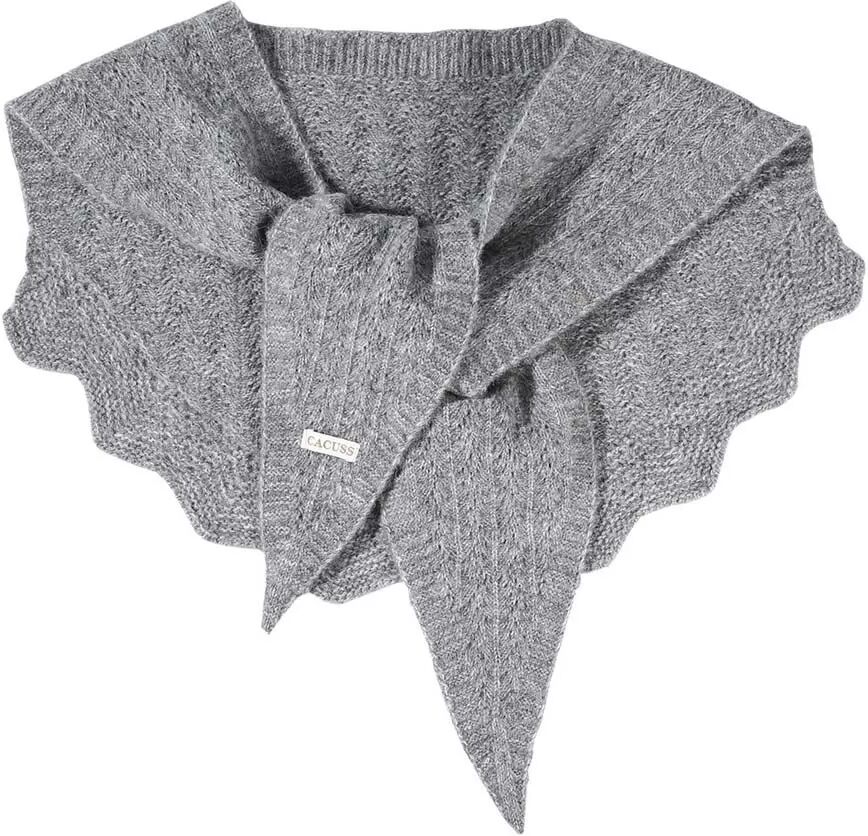 INF Abnehmbarer Kragenschal in Uni – Warmer Hals- & Schulterschutz für Herbst/Winter Grau