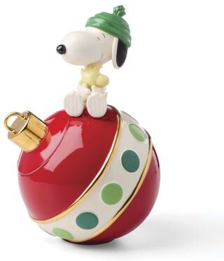 Lenox Snoopy Christmas Cookie Jar