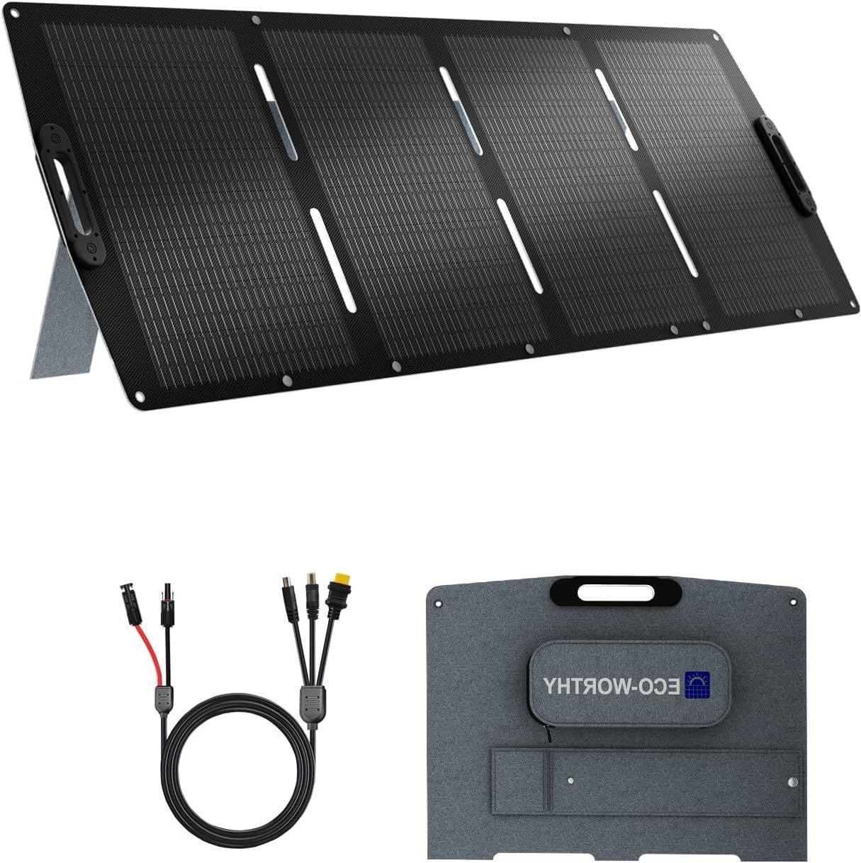 Selius Opvouwbaar Zonnepaneel - Draagbaar Solar Panel met 200W Vermogen