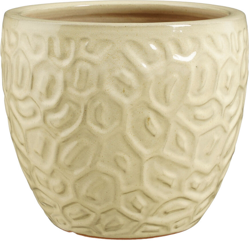Mica Decorations Übertopf Peto Ton creme Ø 29 x 26 cm