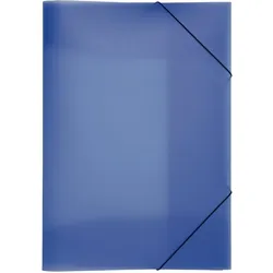 Pagna Gummizugmappe A3, PP, blau, 3 Einschlagklappen