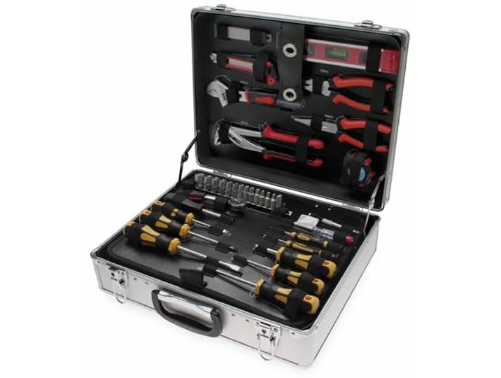 BGS Diy 2204 Jeu d’outils dans malette aluminium 129 pièces