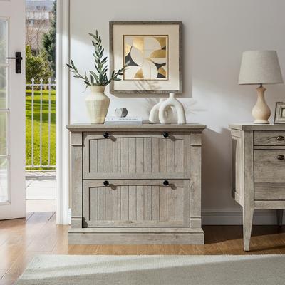 afulyperfllc Rustic Wood File Cabinet, Filing Cabinet for Home Office, Living Room