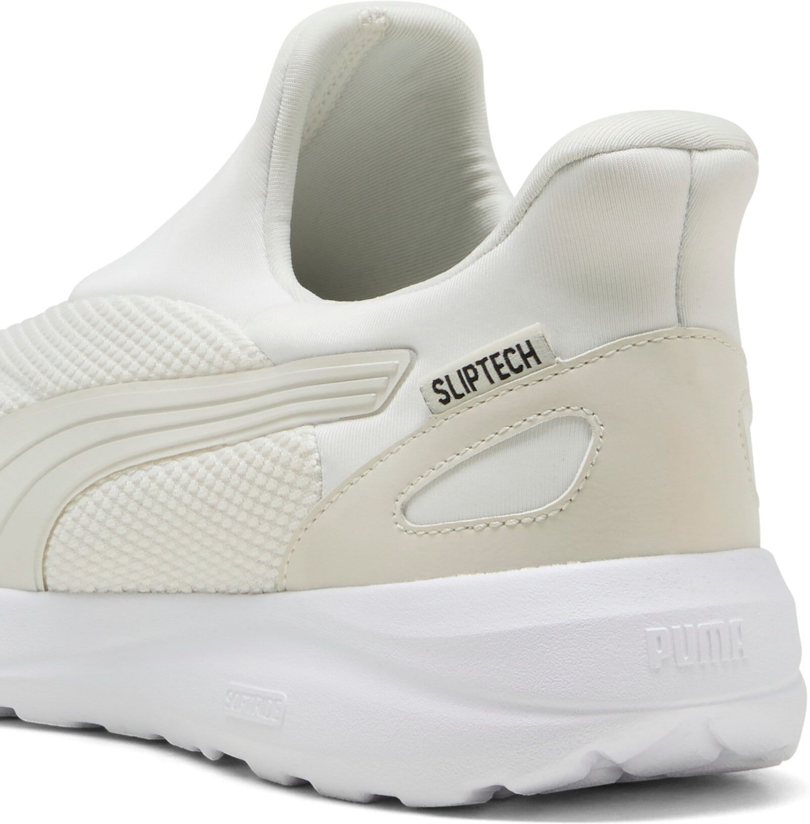 Walkingschuh PUMA "SOFTRIDE COSMIC SLIPTECH", Damen, Gr. 39, Textil, weiss (vapor gray, vapor gray), unifarben, Schuhe Walkingschuh, Slip-on Sneaker vapor gray, vapor gray 39, Textil