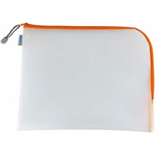 HERMA Reißverschlussbeutel transparent/orange, 1 St.