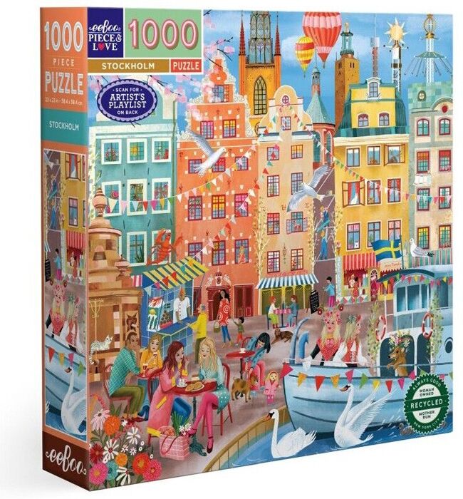 Puzzle 1000 pcs Stockolm - Eeboo