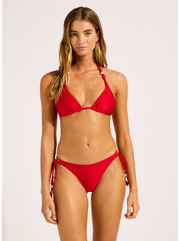 Seafolly Bikini-Oberteil in Rot - XXL