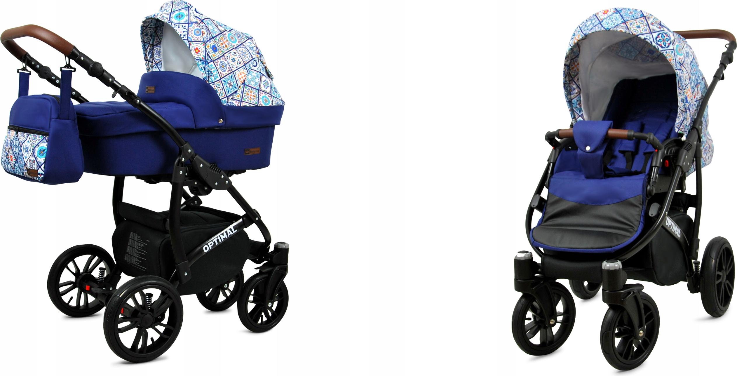 BabyLux Optimal | 2in1 Kinderwagen Set | Portueguese Tiles | Kombikinderwagen | Kinderwagenset