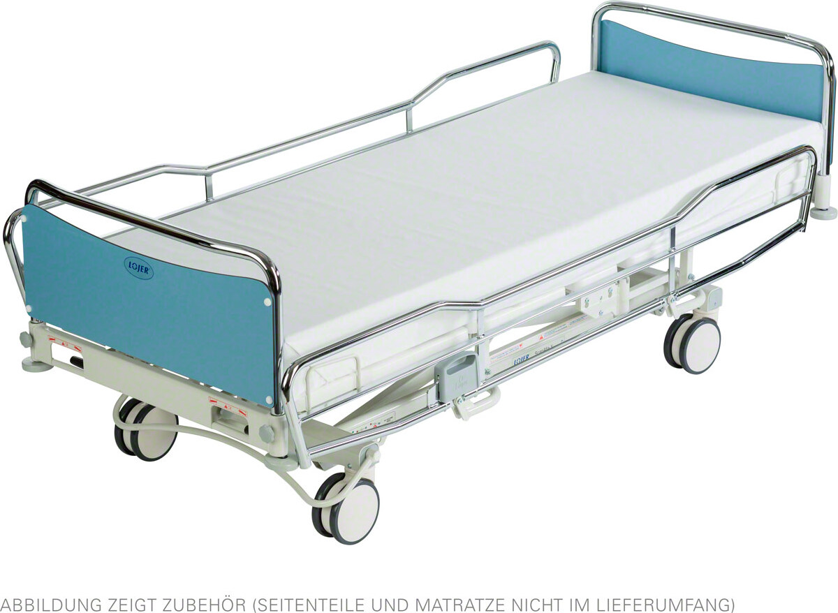 Lojer Krankenhausbett ScanAfia XS 490, Trendelenburg, Chromgestell