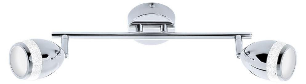 Briloner LED-plafondlamp - Chroom - Wit - Glas en Metaal - Breedte: 32 cm