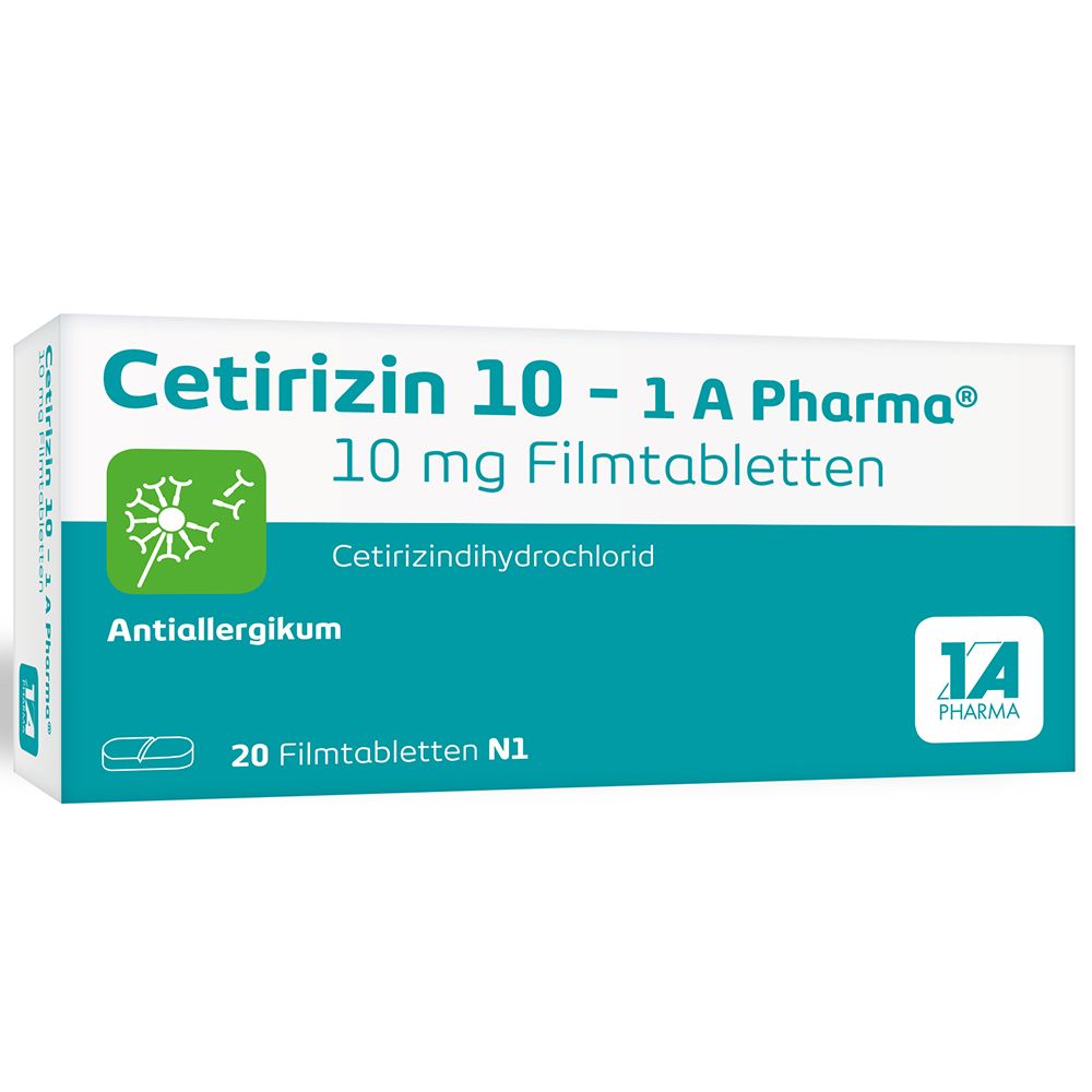 Cetirizin 10-1A Pharma Filmtabletten 20 St