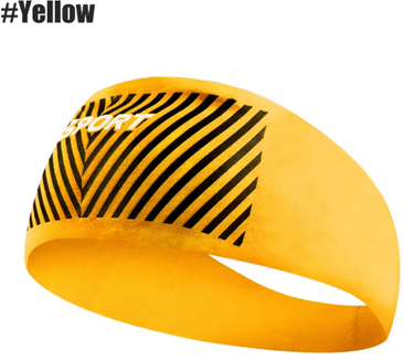 Inspire Picks Absorbent Sports Sweat Headband For Running, Gym, Yoga & Outdoor Fitness yellow